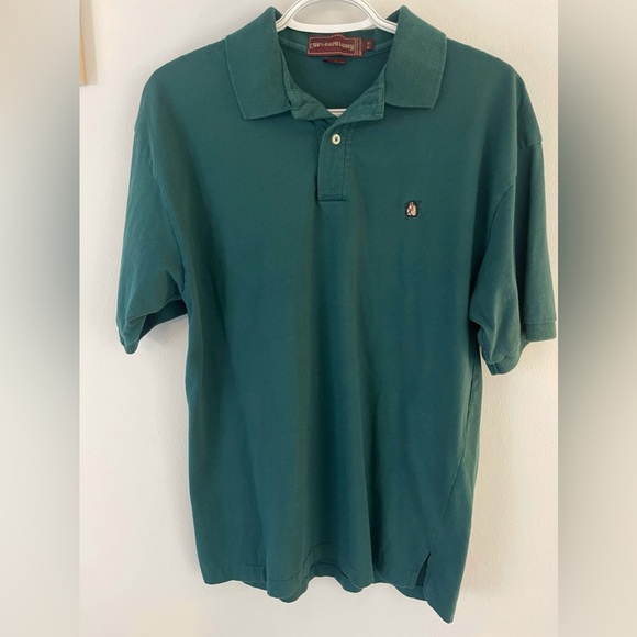 Vintage Chaps Ralph Lauren Polo Shirt-100% Cotton in Dark Green, M - Picture 2 of 3